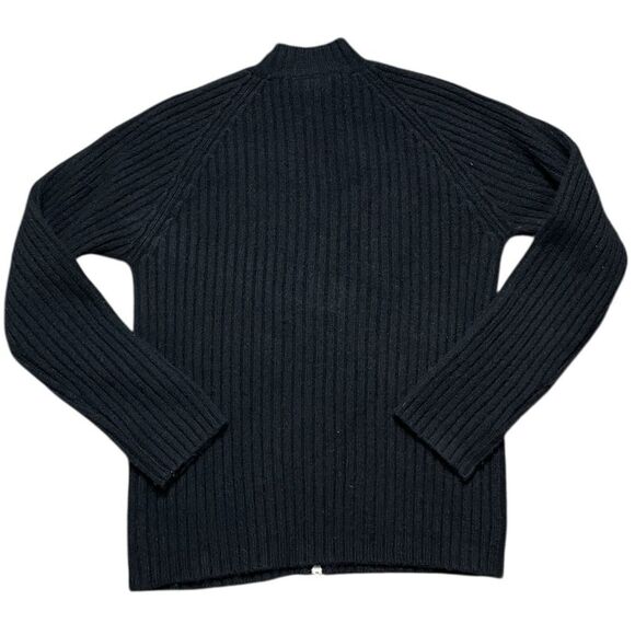 PATAGONIA Wool Zip Up Sweater Black Women's Size Medium - Picture 2 of 6